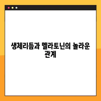 멜라토닌 복용 가이드| 효과적인 수면 개선을 위한 완벽한 방법 | 멜라토닌, 수면장애, 불면증, 생체리듬, 건강 팁