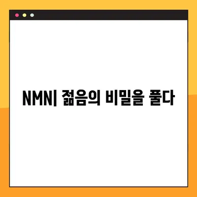 NMN| 효능, 부작용, 복용법 & 레스베라트롤의 놀라운 연관성 | 항노화, 건강, 영양, 섭취 방법, 부작용 정보