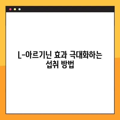 L-아르기닌 효과 제대로 알고 복용하기| 섭취 방법 & 부작용 완벽 가이드 | 건강, 영양, 운동, 보충제