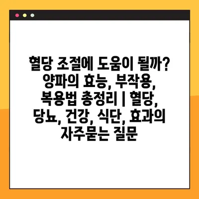 혈당 조절에 도움이 될까? 양파의 효능, 부작용, 복용법 총정리 | 혈당, 당뇨, 건강, 식단, 효과