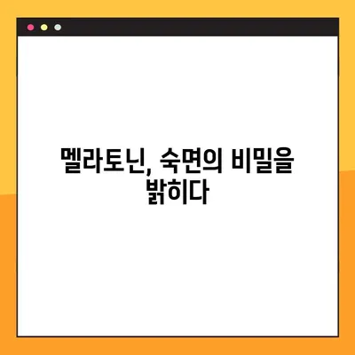 숙면을 위한 선택, 멜라토닌| 효능, 부작용, 섭취량, 복용법 완벽 가이드 | 수면장애, 불면증, 건강, 영양제