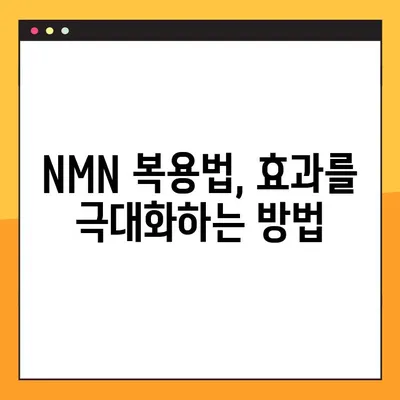 NMN 효능, 부작용, 복용법 완벽 정리| 레스베라트롤과의 관계까지 | 건강, 노화방지, 항산화, NAD+