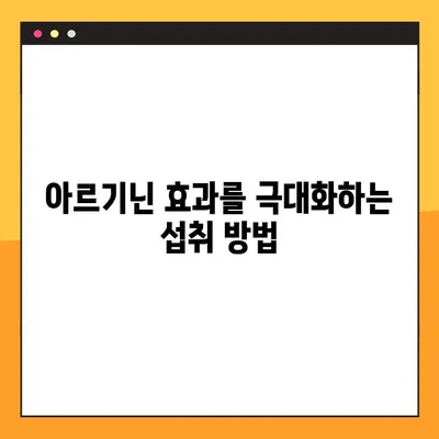 아르기닌의 효능, 부작용, 풍부한 식품 총정리 | 건강, 영양, 섭취 가이드