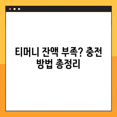 티머니 잔액조회, 이렇게 쉽게! | 교통카드 잔액 조회 방법 총정리