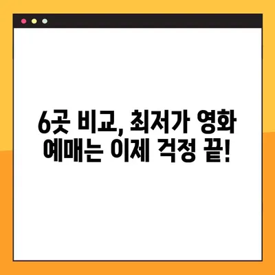 영화 예매, 이젠 6곳 비교하고 바로 예매하세요! | 영화 예매 사이트, 예매 방법, 할인 정보, 추천