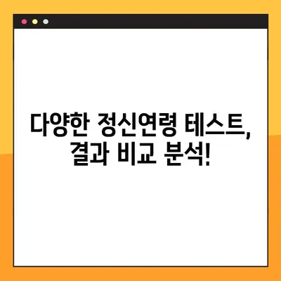 정신연령 테스트 링크 모음| 다양한 테스트 결과 후기 비교 분석 | 정신연령, 심리 테스트, 성인, 어린이, 온라인 테스트