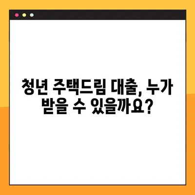 청년 주택드림 대출 완벽 가이드| 금리, 조건, 신청 방법 총정리! | 주택 구매, 대출 정보, 청년 지원