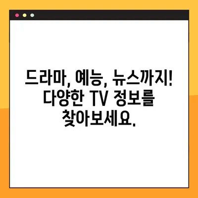 TV 위키 주소 바로가기| 2024년 최신 링크 모음 | TV 정보, 위키, 바로가기, 링크