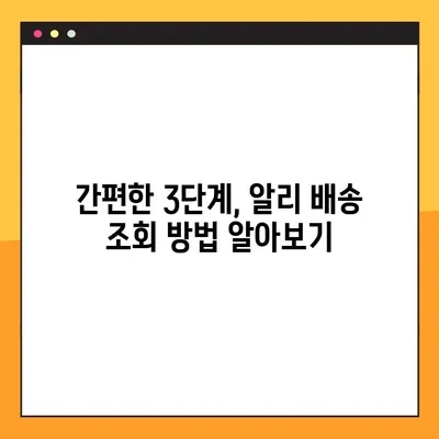 알리익스프레스 배송 조회, 3단계로 끝내기 | 알리 배송 조회 방법, 상세 가이드