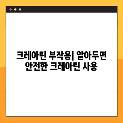 크레아틴의 모든 것| 효능, 부작용, 복용법, 관리 후기 & 전문가 팁 | 근육 성장, 운동 성능, 건강