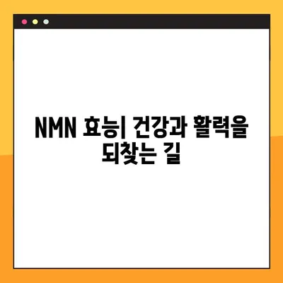 NMN의 효과, 부작용, 복용법| 레스베라트롤과의 연관성 | 노화 방지, 건강, 안전 정보