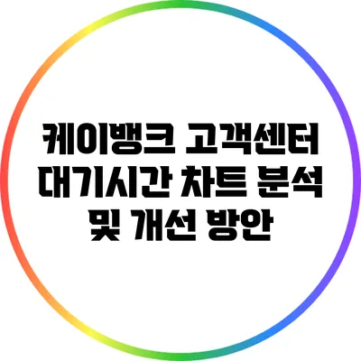 케이뱅크 고객센터 대기시간 차트 분석 및 개선 방안